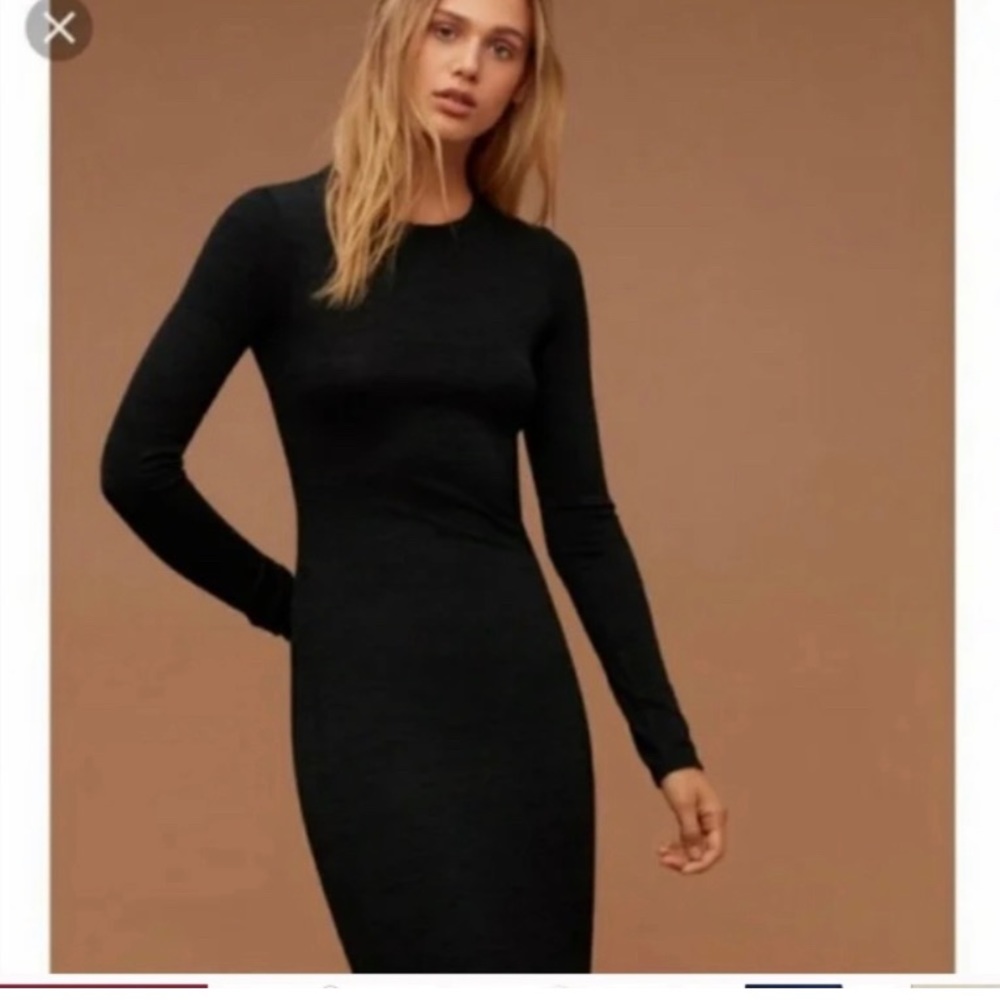 Wilfred jersey knit dress open back